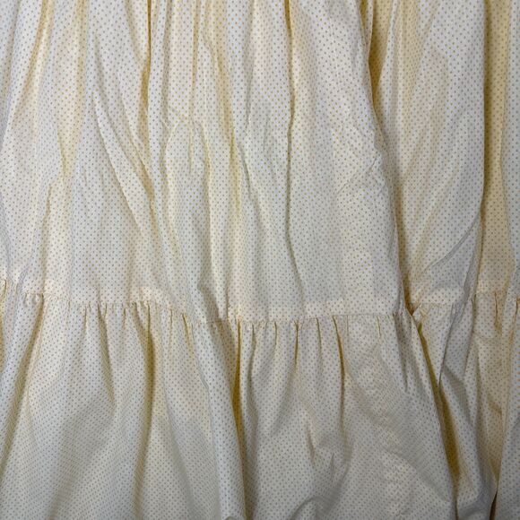Vintage Butter Yellow Tiered Prairie Maxi Dress Cottage Core Ditsy Bridgerton‎ - Picture 10 of 16